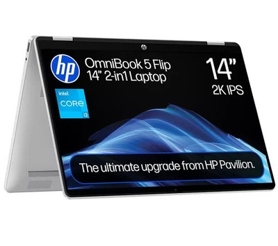 HP OmniBook 5 Flip 14'' Laptop - Intel Core i3, 8GB, 512GB, Touchscreen - Neu&Versiegelt