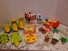 Vintage Fisher Price 25 Little People Lot Accessories Vehicles Construction +