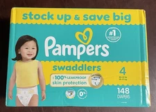 Pampers Swaddlers Soft Sensitive Skin Baby Diapers - Size 4 - 148ct