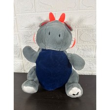 FAO Schwarz Dino Plush Dinosaur Headphones Blue Gray Orange Stuffed Animal