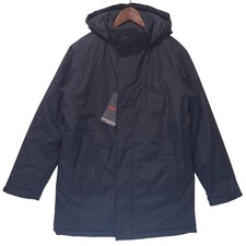 Hawke & Co Heavyweight Parka Jacket Mens S Black Hooded Performance Coat Outdoor