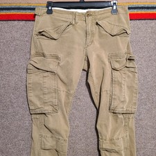 Polo Ralph Lauren Straight Leg Moto Cargo Pants Womens Sz 8 Meas. 31x31 Y2k