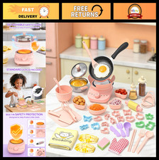 Kids Cooking Set with Mini Electric Stove, 45 PCS Montessori Kitchen Tools, Safe