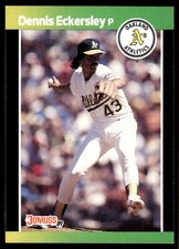 Dennis Eckersley 1989 Donruss #67 Athletics MLB READ FREE SHIPPING AutographDen