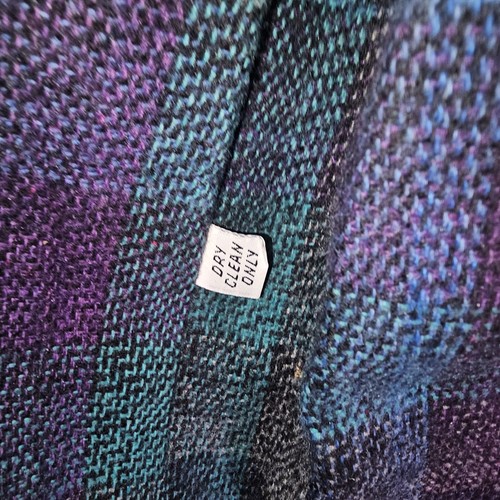 Blueish Purple London Fog Trench Coat with Removable Liner. Size 10 Petite - Picture 4 of 14
