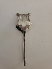 Vtg Yamaha Marching Band Instrument Sheet Music Holder Clip Silver Colored USA