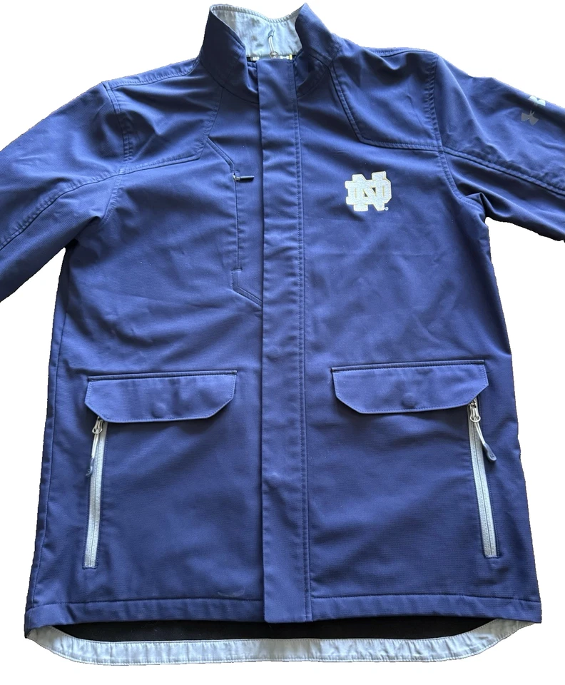Under Armour Notre Dame Fighting Irish Full Zip Storm Jacket NCAA Men's M Coat - Image 2 of 4
