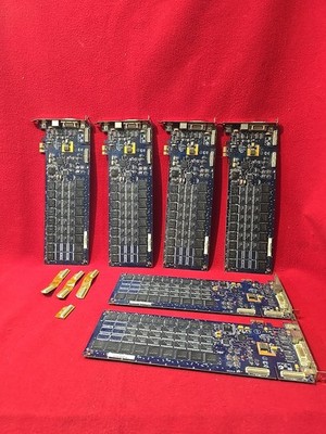 Lot of 6 DIGIDESIGN ACCEL PCLe HD sound cards. Not tested.