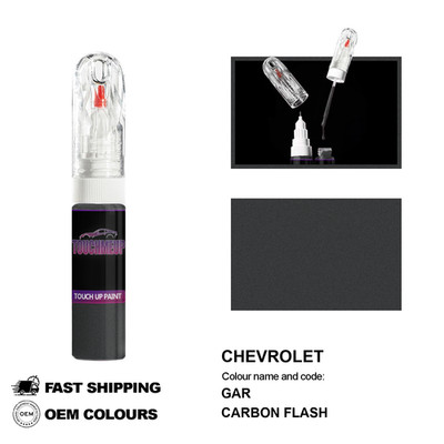 FÜR CHEVROLET CARBON FLASH GAR Touch Up Lackstift Pinsel Fix Kit Kratzer...