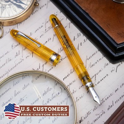 Omas - Ogiva Cocktail n15/327 Yellow - Fountain pen - FP Nib M 18K