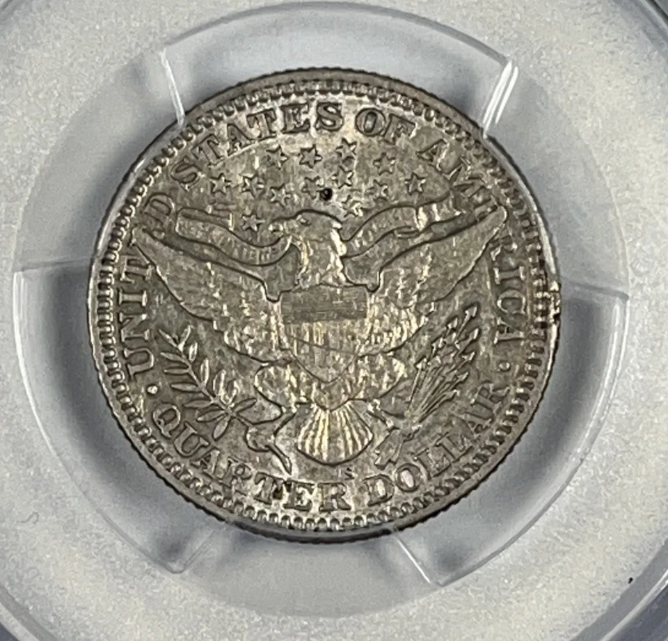 1905-S Barber Quarter : PCGS XF40 - Image 4 of 4