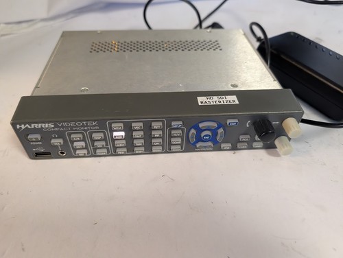 Harris Videotek CMN-NV  SD/HD/3 Gig Compact Monitor/Rasterizer w/ Power Supply
