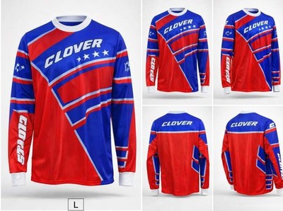 Camiseta T-L De Moto Clover Rojo