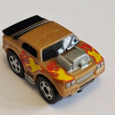 Micro Spin Master Nano Speed Pull Back Car RD-2 Brown Flames Machines X Concepts