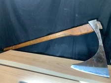 Vintage: Sharpened; Japanese Hewing Axe- Habiro  3850g 21-95cm frm Museum