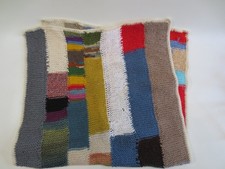 kleinere "Strickdecke" Handarbeit oder Maschine? 90x160 bunt vintage