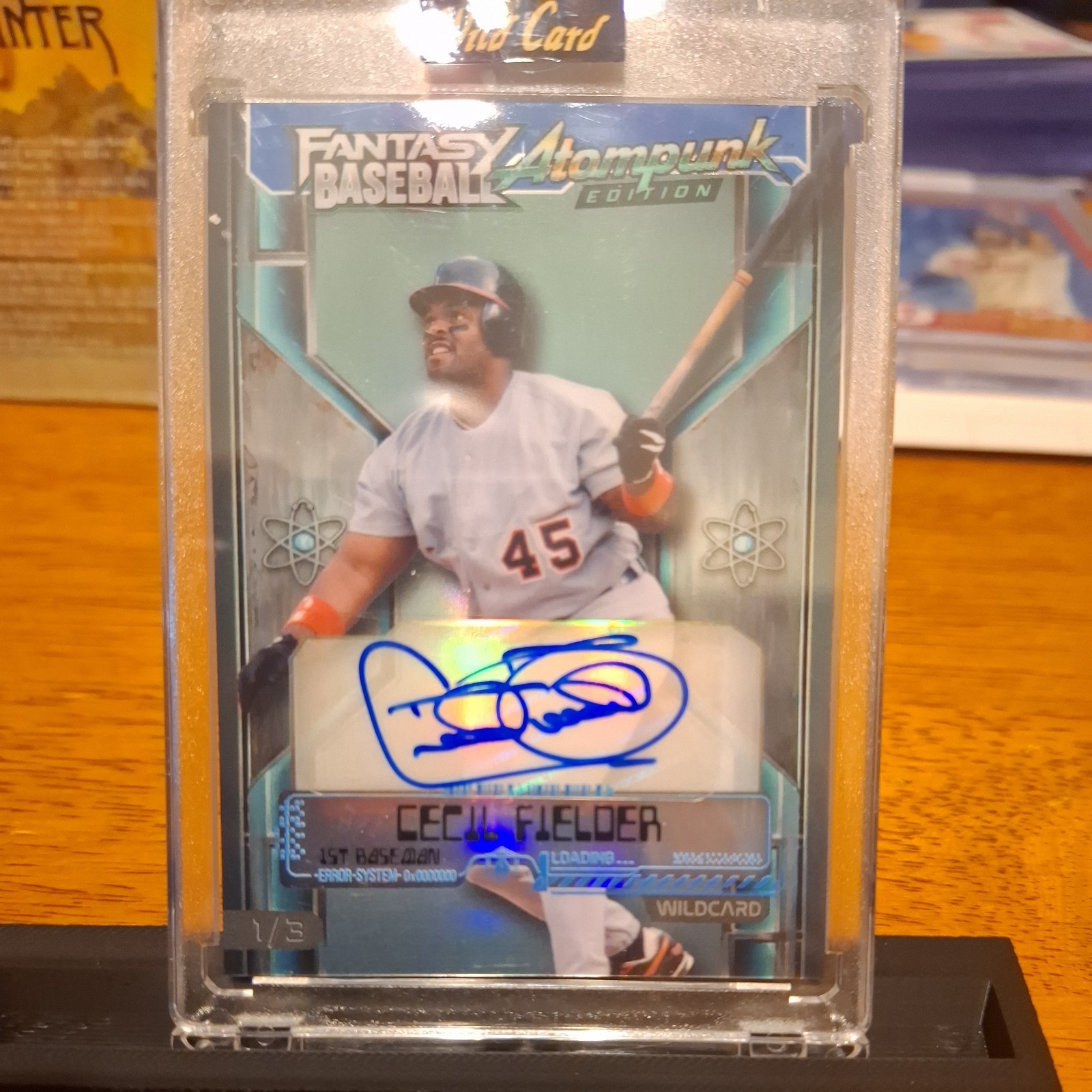Wild Card 2026 Fantasy Baseball Atompunk Cecil Fielder Auto 1/3 