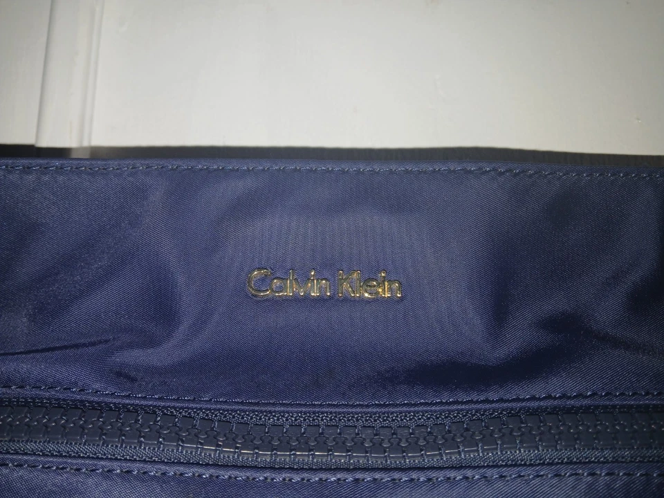 Calvin Klein Crossbody Nylon Navy Blue Adjustable Strap 11x11" - Image 3 of 4