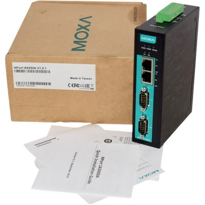 NEW Moxa NPort IA5250A 2 Port Industrial Serial to Ethernet Device Server