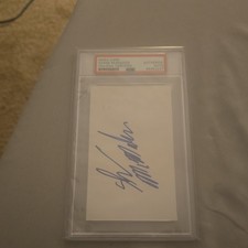 Shane McMahon Signed Index Card 3x5 Auto Vintage Shane O'Mac WWE WWF PSA DNA