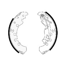 Bremsbackensatz hinten für Fiat Panda 169 312 Panda-Panda Punto 188 199 | 24549