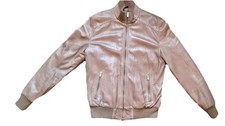 Men sI talian leather bomber jacket (tan) Wit...