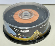 New NIP Sealed Verbatim Digital Vinyl CD-R 25 Pack 700MB 80min on Spindle