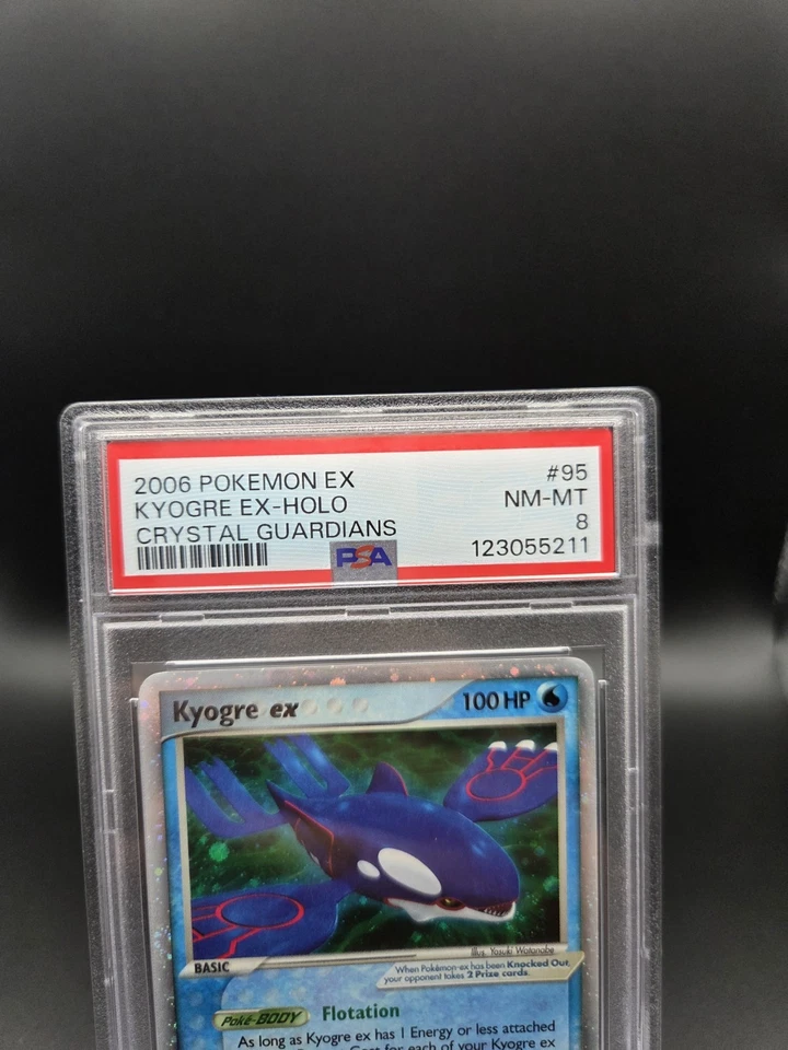 Pokemon PSA 8 NM Kyogre ex 95/100 Crystal Guardians Holo 2006  - Image 2 of 4