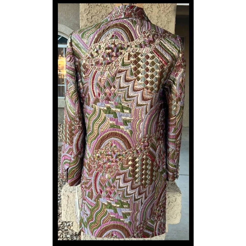 Elcetera Spankling Multi Metallic Colors Blazer Size 6 NWT - Image 3 of 4