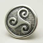 Sterling Silver Brooch Celtic Symbol Triskelion Genuine Solid Hallmarked 925