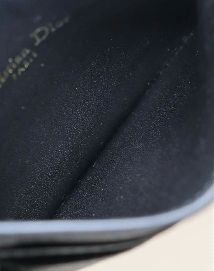 Dior 30 Montaigne Card Case Black Leather Men's Accessories thumbnail 6