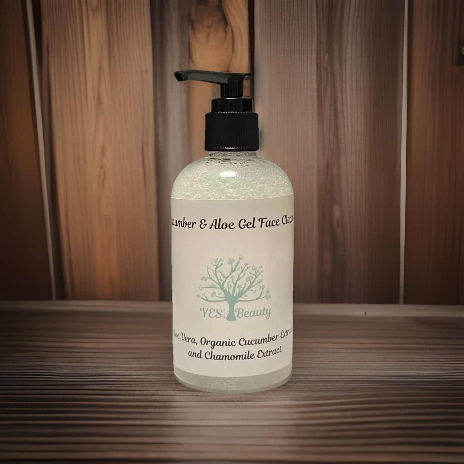 Face Cleanser w/Organic Cucumber & Aloe Gel - Gently Refreshing - 9 oz.