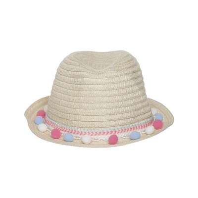 Primark, Sonnenhut, Größe: 116/122, Polyester, Beige/Mehrfarbig, Mädchen #FcX