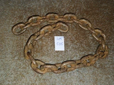 Vintage Rustic Rusty Country Farm Salvage Primitive Steampunk Art Hanger Chain