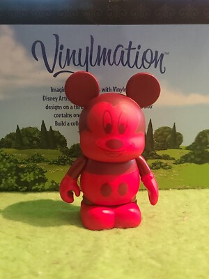DISNEY Vinylmation 3'' Park Set 9 Urban Red Tonal Topper Mickey Mouse 