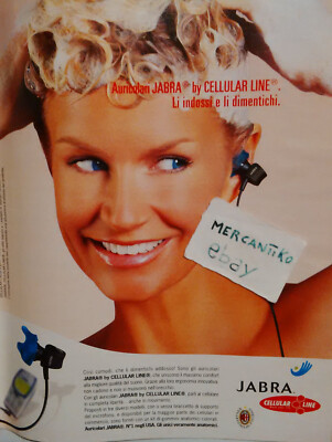 JABRA CELLULAR LINE 2002 ADVERTISING ADVERTISING ADVERTISING CLIPPING HEADPHONES