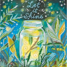 Bead Embroidery Kit Let it shine Bead needlepoint DIY Abris Art