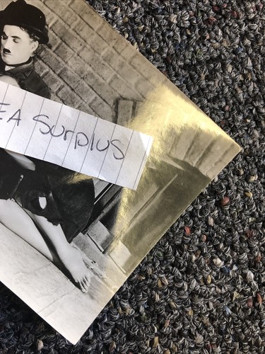 RARE Original Photo Of Charlie Chaplin 4.5”x3.5 Candid Shot Black/White - 第 2/5 張圖片