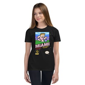 Inter Miami CF 8-bit Retro NES League Soccer Kit Jersey Youth Kid Boys T-Shirt