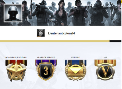 Crossfire NA (West) Account - LT Colonel 4 - 3 VIP's - 1 Fake VIP - 95 Items