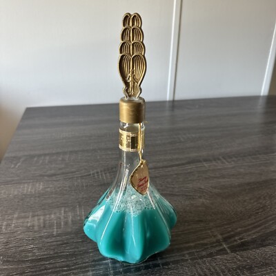 Vintage Glass Bottle Fluted Proclaim Foaming Beauty Bath.