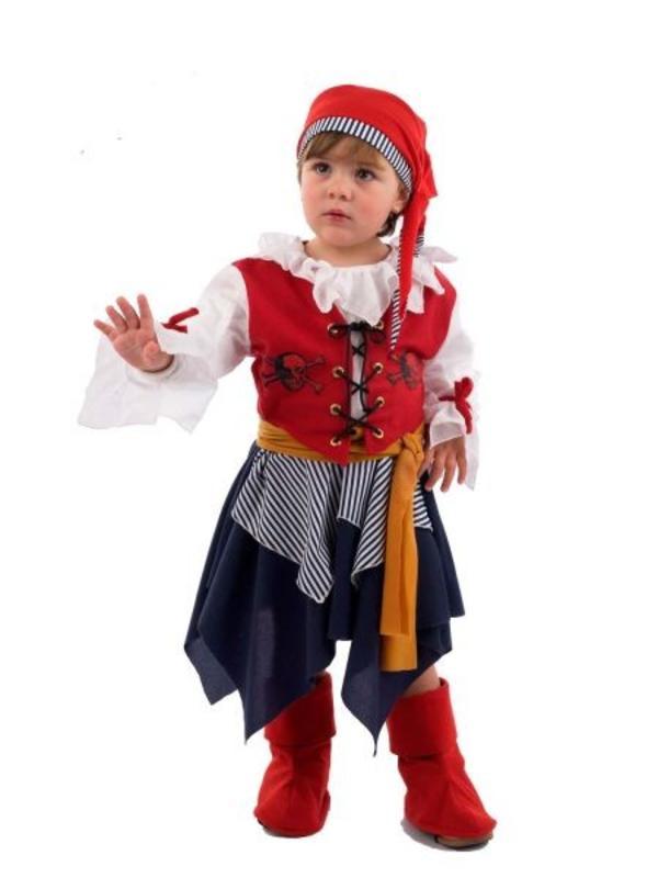 Disfraz pirata niña infantil talla 2 años
