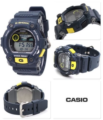 Casio Original New G-Shock G-7900-2 Blue G-Rescue Chronograph Mens
