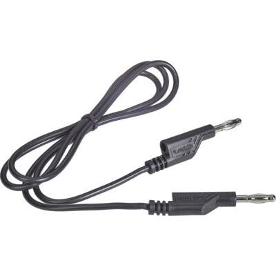 VOLTCRAFT  Messleitung Lamellenstecker 4 mm Lamellenstecker 4 mm 1.00 m Schwa...