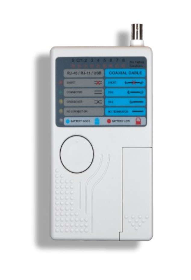 Network Cable Tester RJ11/RJ45/USB/BNC 4-in-1 UTP STP Wire Multi-Tester