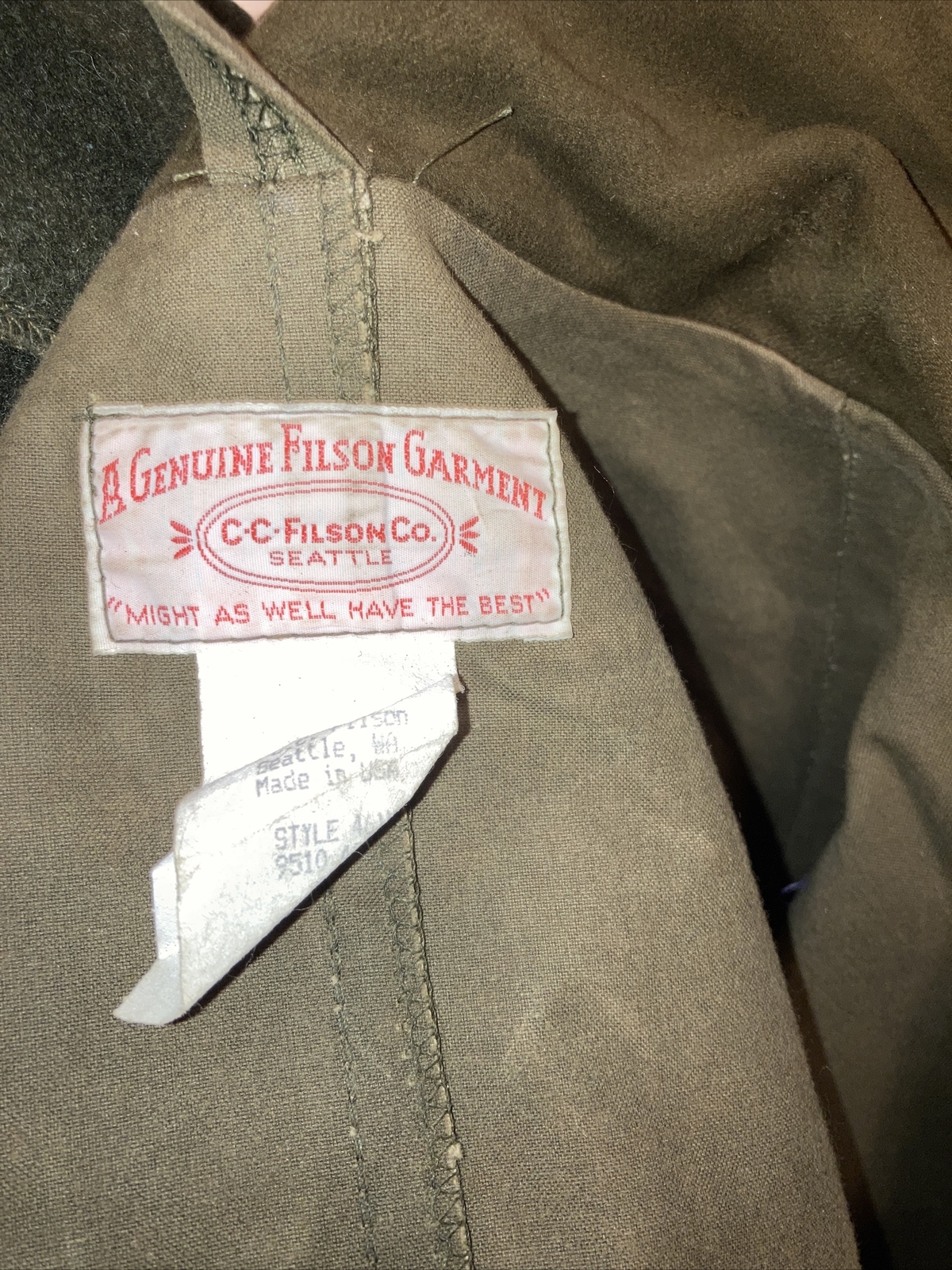 FILSON Tin Cloth Packer Coat Waxed Cotton Canvas Jack… Gem