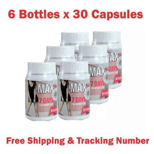 6X 7Days Max Slim Weight Loss Diet Fat Burn Fast Slimming Super Pill Supplements
