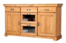 Sideboard Kommode aus Kiefernholz gelaugt geölt Schrank Anrichte