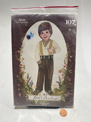 Sewing Pattern #107 LITTLE DARLINGS Enchanted Forest Boy's Pants Shirt + Sweater