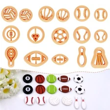 Puocaon Sports Polymer Clay Cutters - 16 Pcs Clay Cutters for Polymer Clay Je...